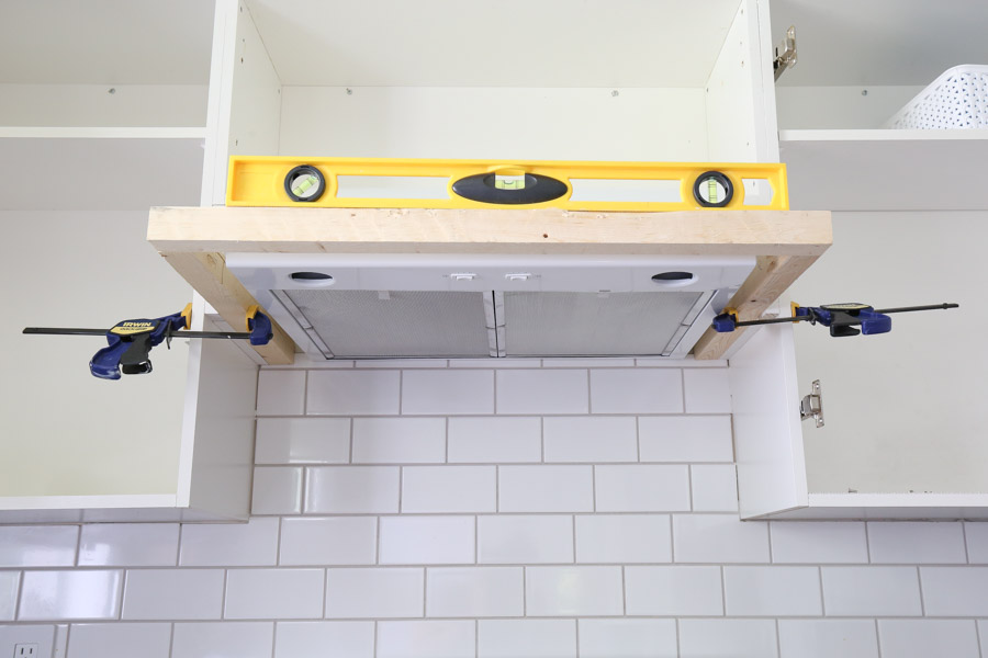 Install a DIY range hood cover frame