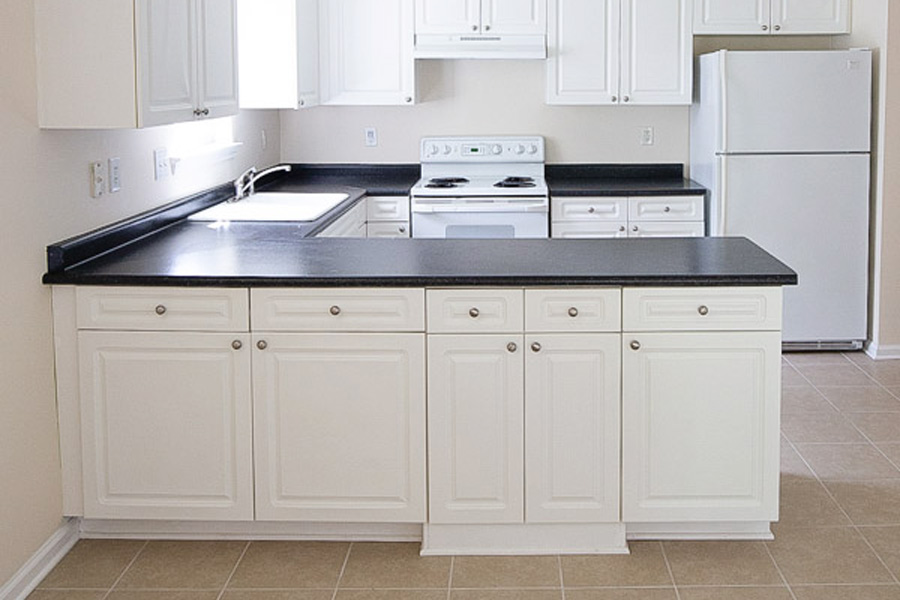 before kitchen island makeover