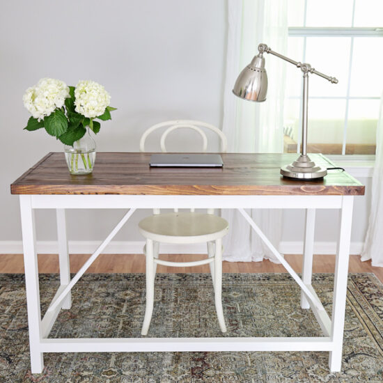 3 Easy Ways How to Build a DIY Wood Desk Top - Angela Marie Made