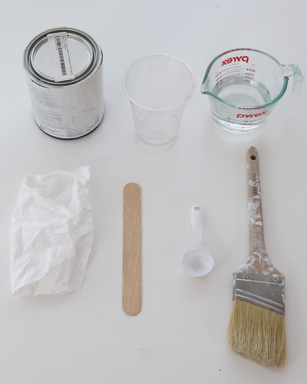 materials needed for how to make whitewash paint