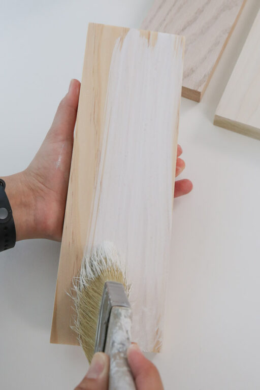 How to Whitewash Wood with Paint Angela Marie Made