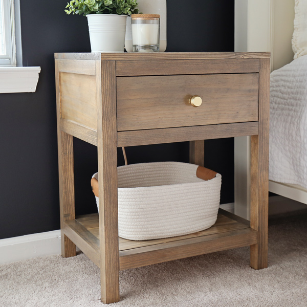 DIY Nightstand with Drawer - Angela Marie Made