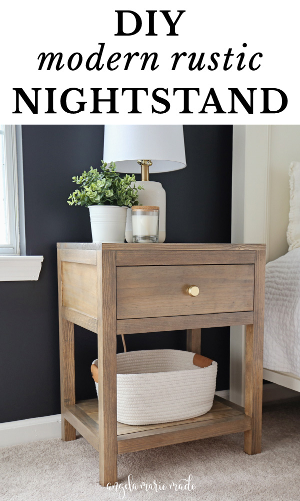DIY nighstand with drawer