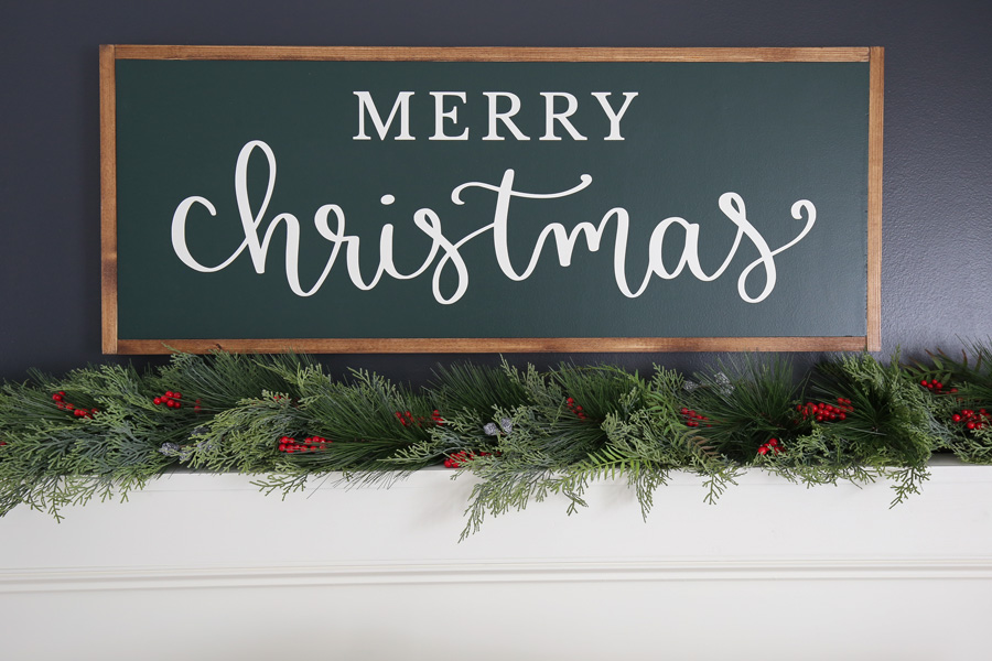 diy christmas sign wood