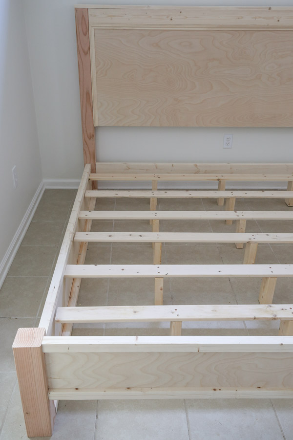 Diy Bed Frame Angela Marie Made, How To Make Your Own Bed Frame With Wood