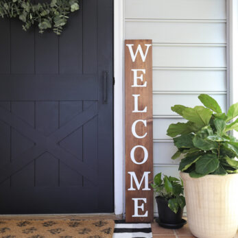 DIY Welcome Sign - Angela Marie Made