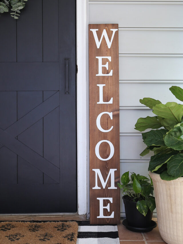 DIY Welcome Sign Story - Angela Marie Made