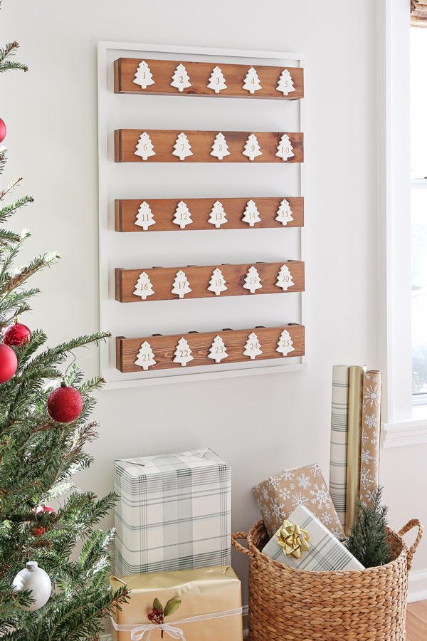 how to make an advent calendar with wood