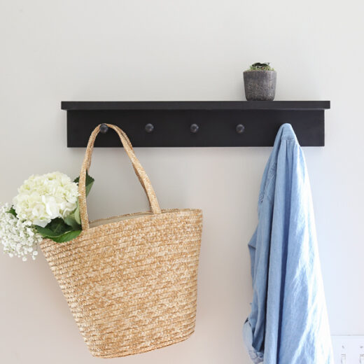 DIY Coat Rack with Shaker Pegs Angela Marie Made