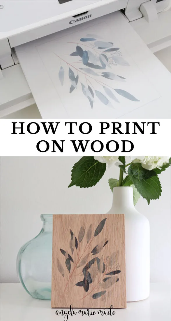 Havanemone Numerisk pause How to Print on Wood (The Easiest & Best Way) - Angela Marie Made