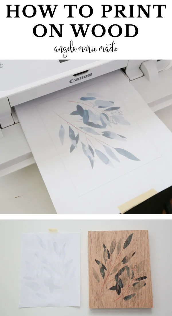 Havanemone Numerisk pause How to Print on Wood (The Easiest & Best Way) - Angela Marie Made
