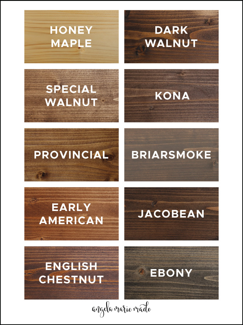 Wood Stain Colors Top Favorites 6 