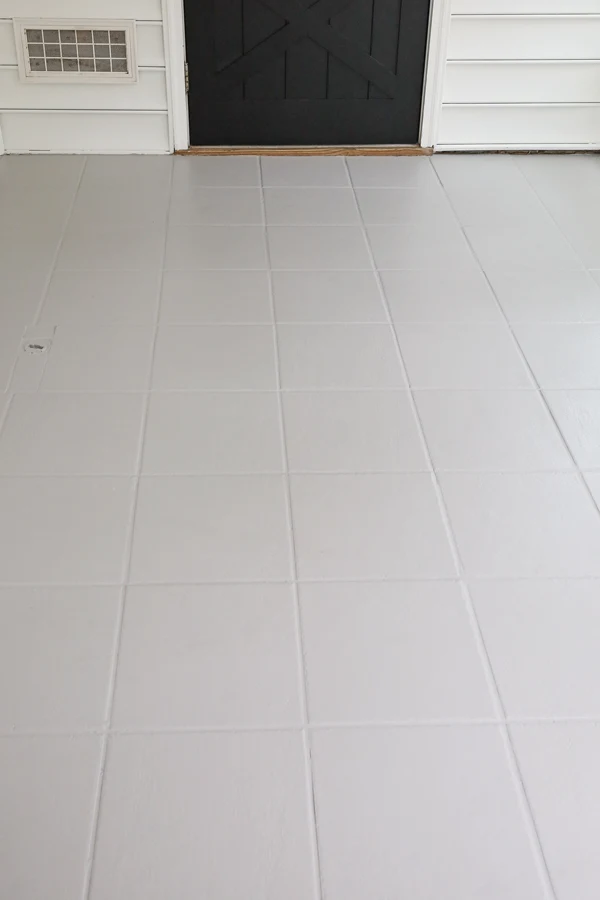 How To Paint Tile Floor Angela Marie Made, Can You Paint Floor Tiles In Bathroom