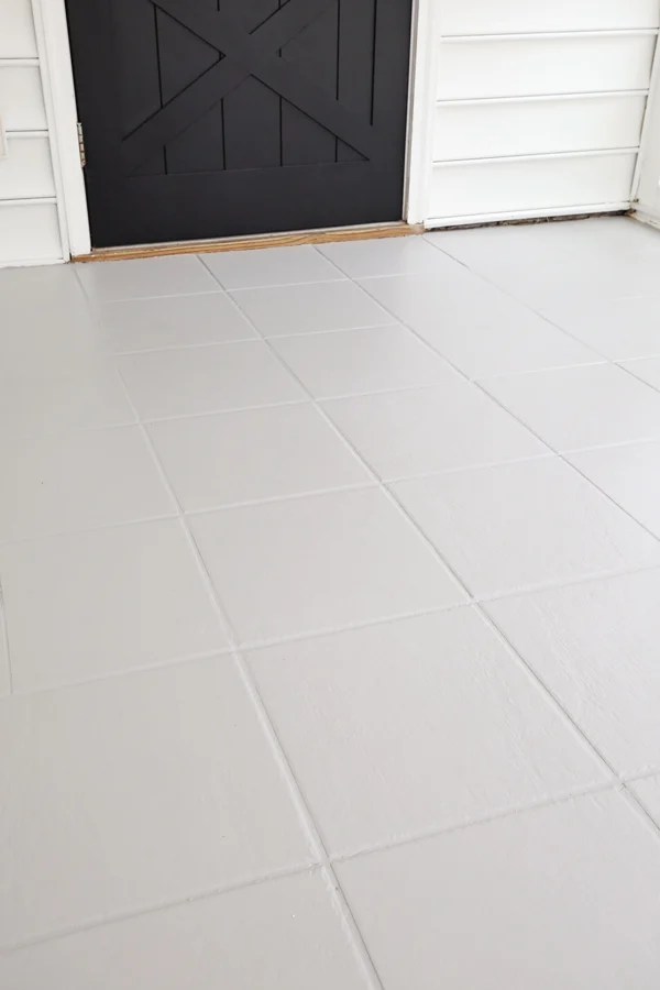 How To Paint Tile Floor Angela Marie Made, Diy Bathroom Floor Tile Paint