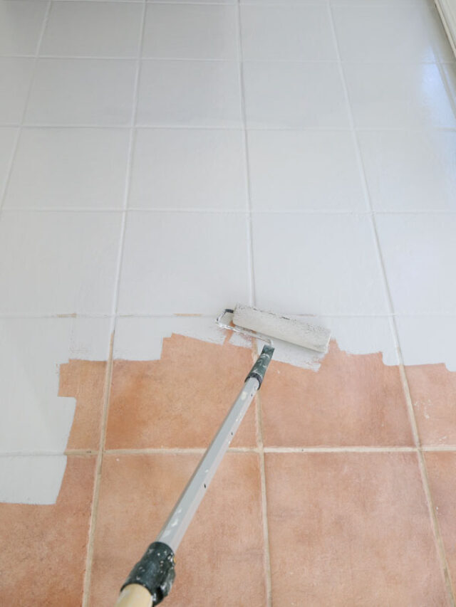 How to Paint Tile Floor Story