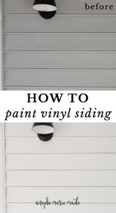 How to Paint Vinyl Siding - Angela Marie Made