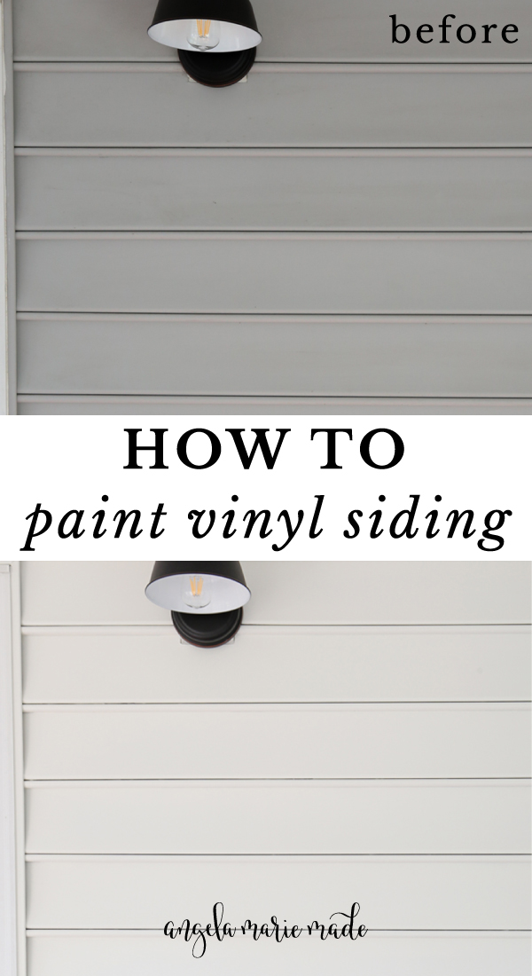 painting vinyl siding before and after