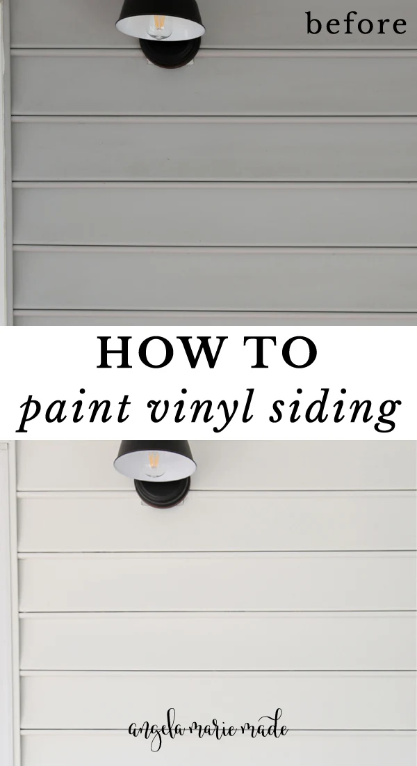 How To Paint Vinyl Siding Angela Marie Made - Is It Safe To Paint Vinyl Siding