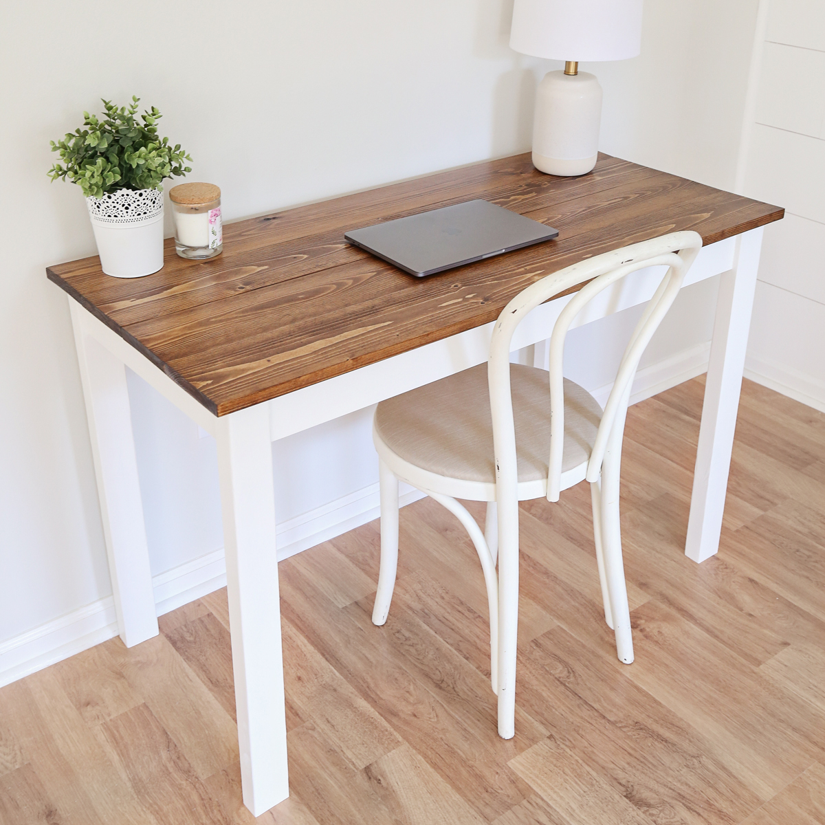 Simple Easy Diy Wood Desk For 45 Angela Marie Made