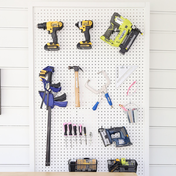 DIY pegboard for tools