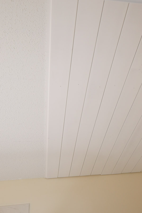 installing shiplap on ceiling