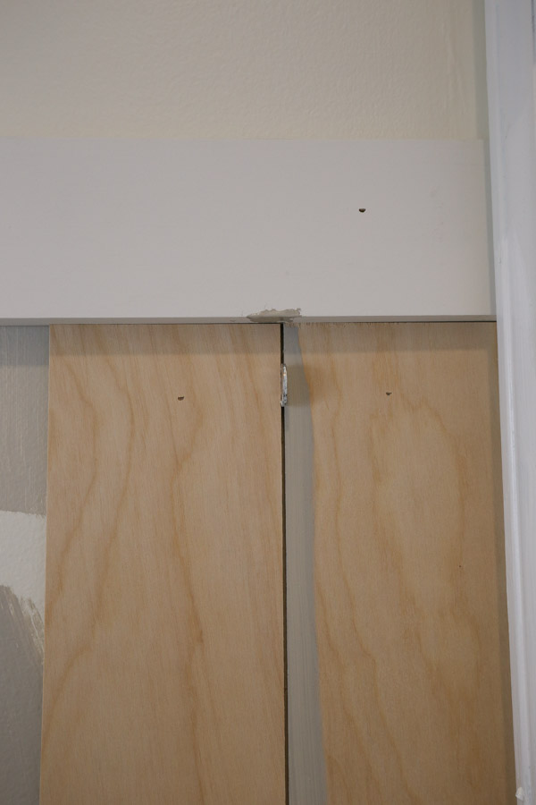 use nickels for vertical shiplap board spacers