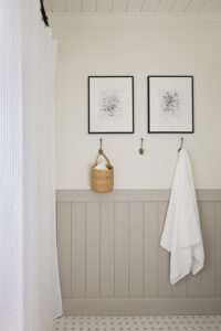 DIY Vertical Shiplap Half Wall with Real Shiplap - Angela Marie Made