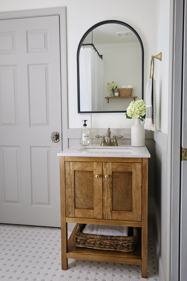 How to Build a DIY Bathroom Vanity - Angela Marie Made