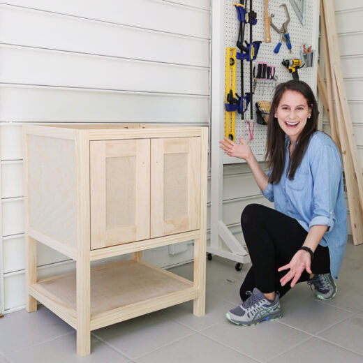 How to Build a DIY Bathroom Vanity - Angela Marie Made