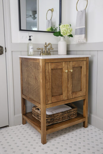 How to Build a DIY Bathroom Vanity - Angela Marie Made