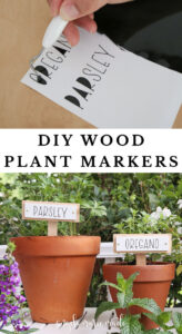 Wooden DIY Plant Markers - Angela Marie Made