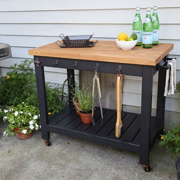 DIY Grill Cart - Angela Marie Made