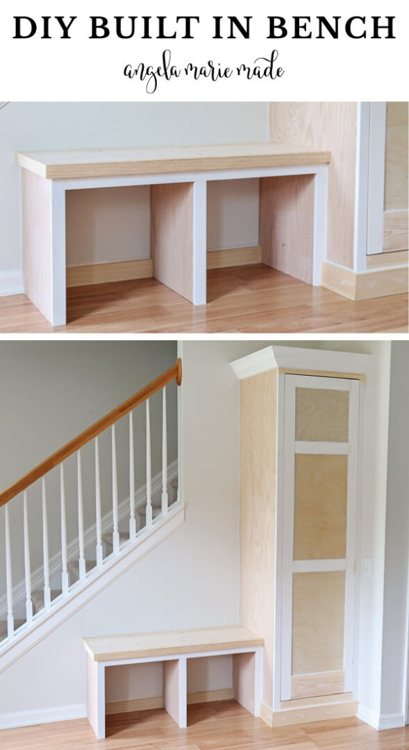 DIY Built In Entryway Bench Angela Marie Made