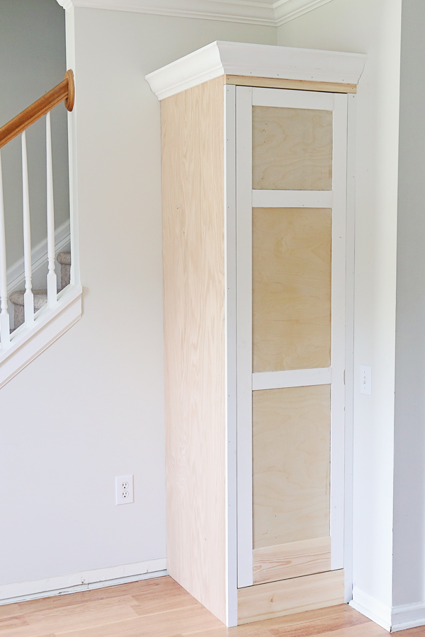 How to Build a Custom DIY Built In Cabinet - Angela Marie Made