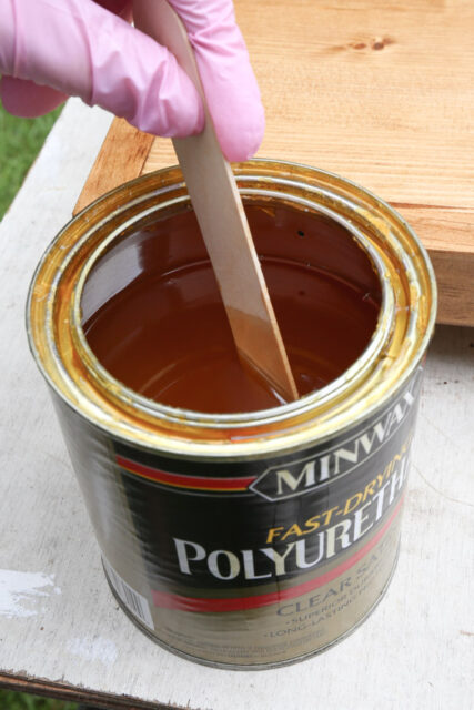 How To Apply Polyurethane To Wood - Angela Marie Made