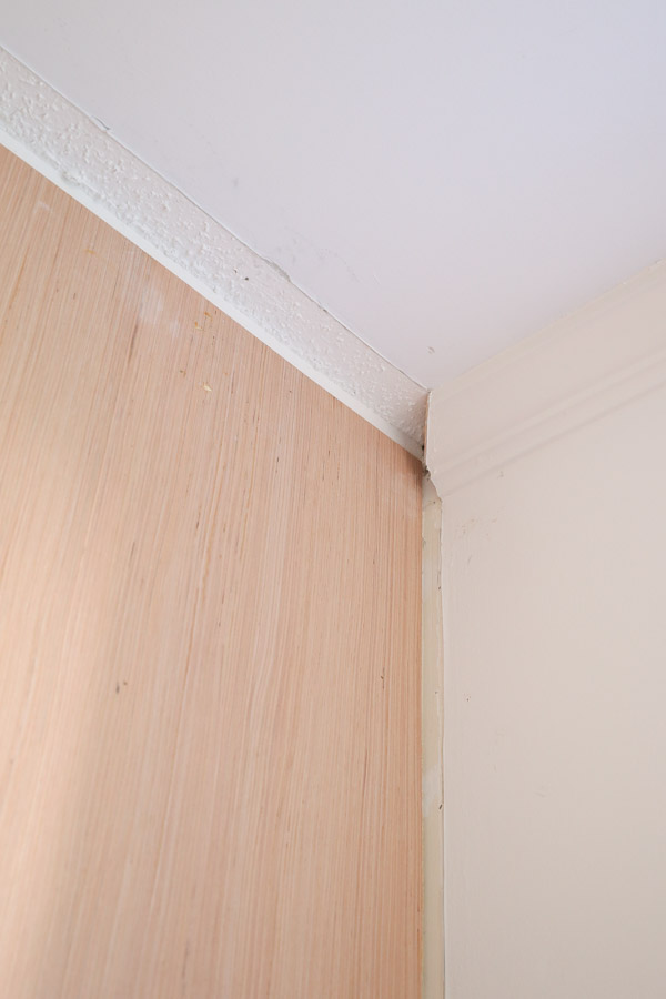 crown molding cut at end for board and batten boards