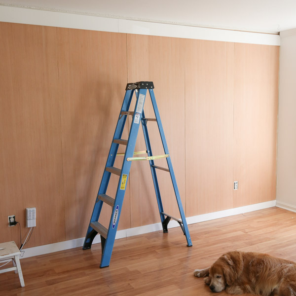 baseboard and top ceiling board installed