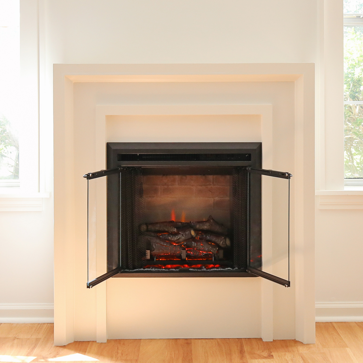DIY Fireplace with Electric Insert Angela Marie Made