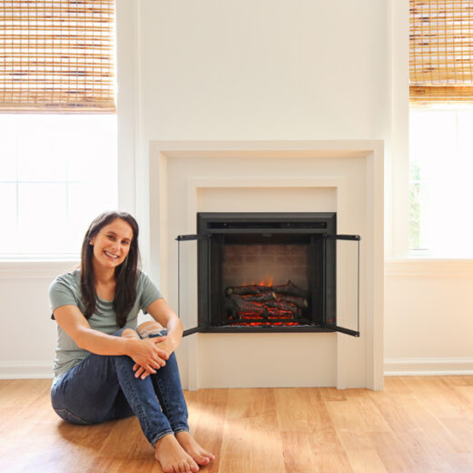 DIY Fireplace with Electric Insert Angela Marie Made