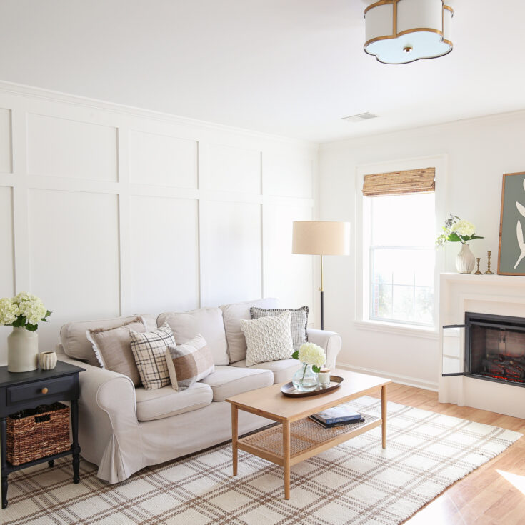 cozy and casual Living room makeover
