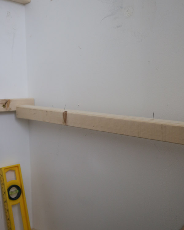 removing 2x2 with nails from wall