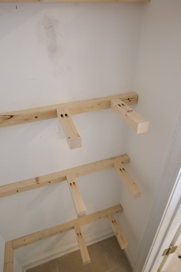 DIY Pantry Shelves - Angela Marie Made