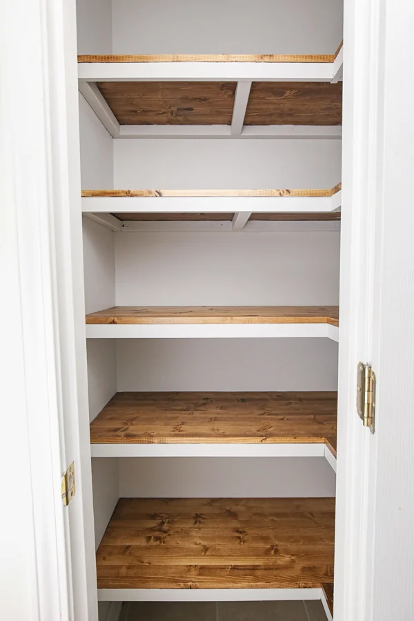 How To Build Corner Pantry Shelves, How To Build Shelves In A Cupboard