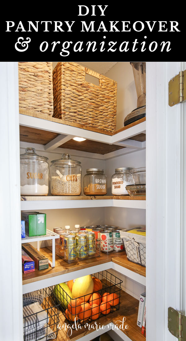 DIY pantry makeover and organization