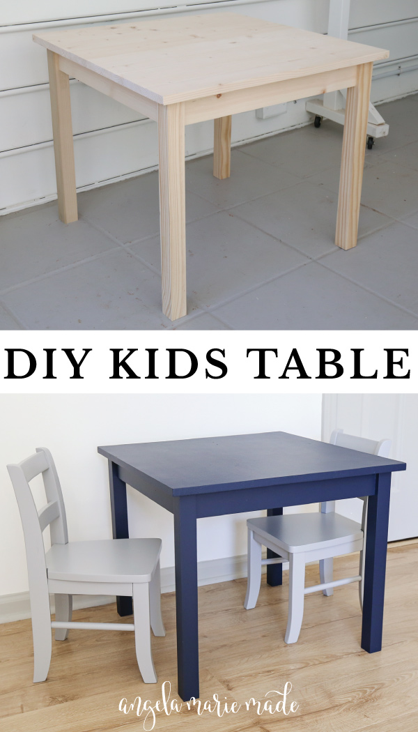 Easiest DIY Kids Table - Angela Marie Made