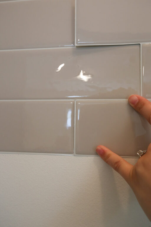 How to Install Peel and Stick Tile Backsplash on a Wall - Angela Marie Made