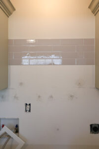How to Install Peel and Stick Tile Backsplash on a Wall - Angela Marie Made