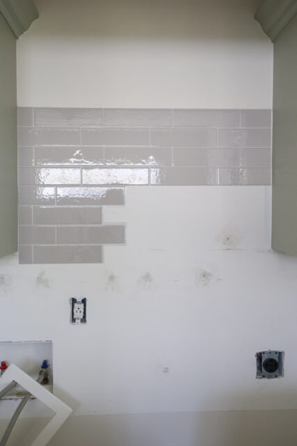 How to Install Peel and Stick Tile Backsplash on a Wall - Angela Marie Made