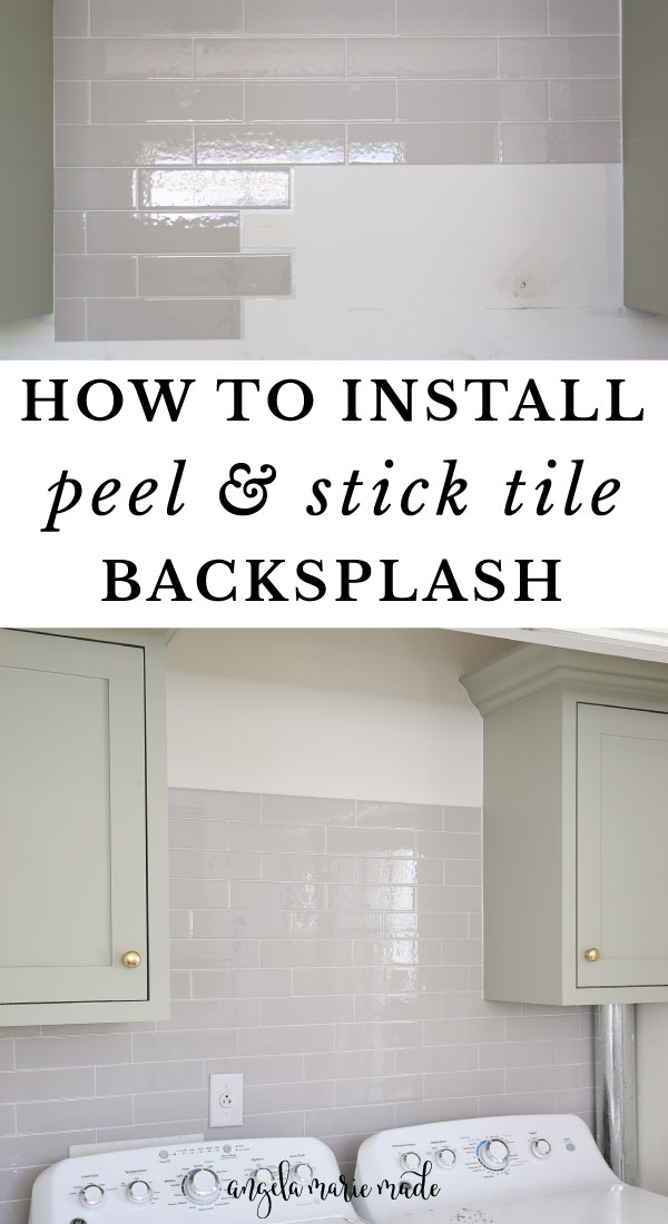 how to install peel and stick tile backsplash pin