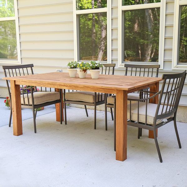 Diy Outdoor Table Angela Marie Made, Outdoor Dining Table Plans Diy